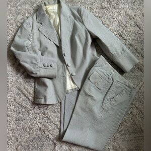 Petite Banana Republic striped suit